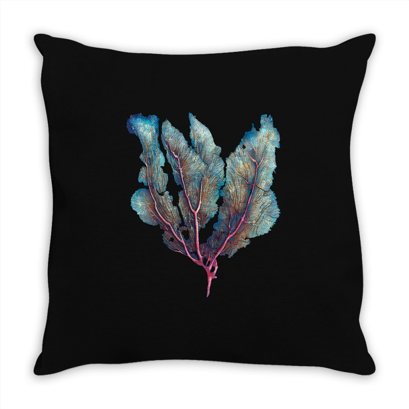 Venus Fan Sea Coral Throw Pillow | Artistshot