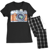 Kisspng Camera Photography Watercolor Painting Drawing Vector Painted Women's Pajamas Set | Artistshot