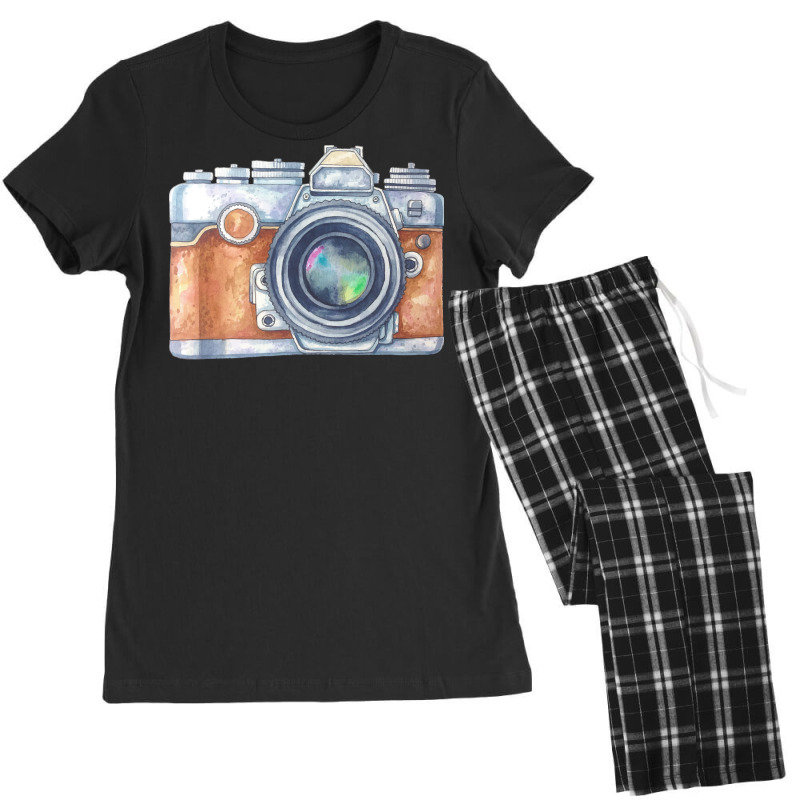 Kisspng Camera Photography Watercolor Painting Drawing Vector Painted Women's Pajamas Set by elephantjellyfish | Artistshot