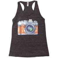 Kisspng Camera Photography Watercolor Painting Drawing Vector Painted Racerback Tank | Artistshot