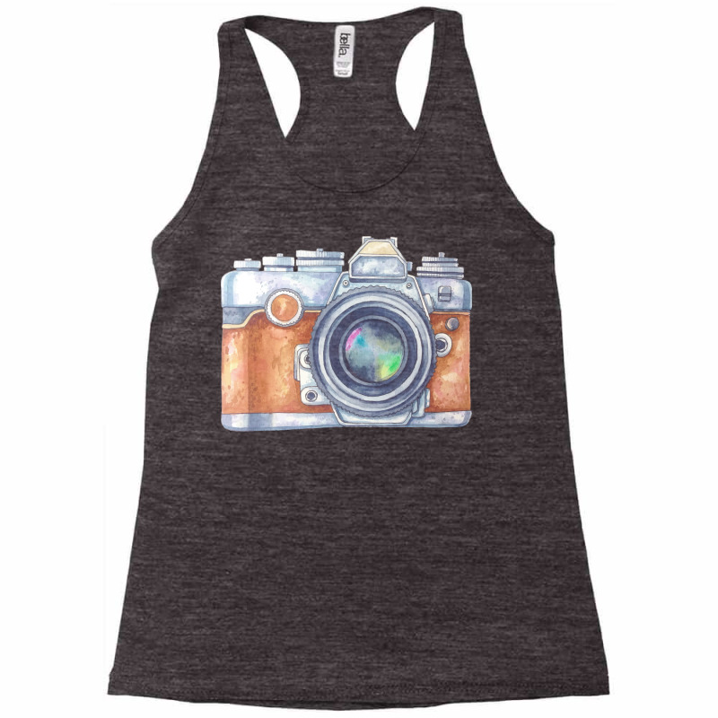 Kisspng Camera Photography Watercolor Painting Drawing Vector Painted Racerback Tank by elephantjellyfish | Artistshot