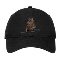 Sea Lion Illustrations Adjustable Cap | Artistshot