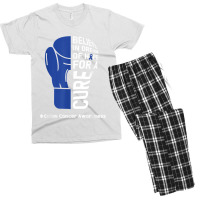 Colon Cancer Day Quote Colon Cancer Awareness Day Wear Blue T Shirt Men's T-shirt Pajama Set | Artistshot