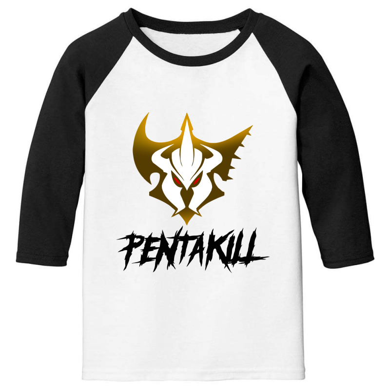 Pentakill Art T Shirt Youth 3/4 Sleeve by BLACKHEART | Artistshot