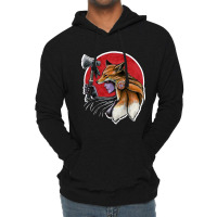 T Shirt Warrior Fox Woman Lightweight Hoodie | Artistshot