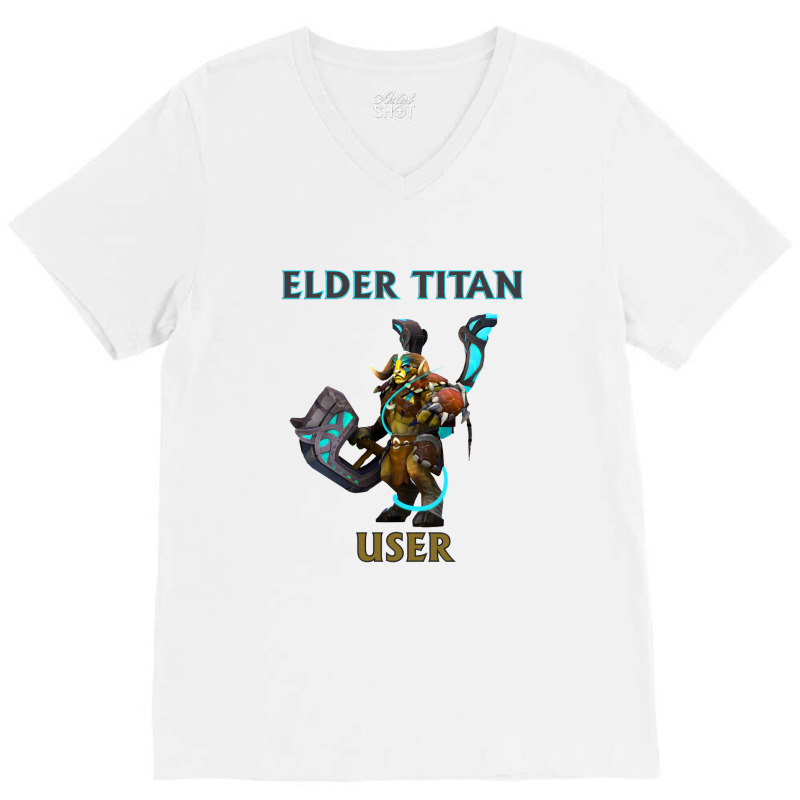 Elder Titan User V-neck Tee | Artistshot