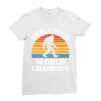 Bigfoot Vintage Sunset - Hide And Seek World Champion Premium Ladies Fitted T-shirt | Artistshot