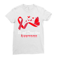 Blood Donor Awareness Support Blood Donation Ladies Fitted T-shirt | Artistshot