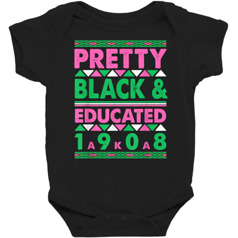 Pretty Black And Educated J15 Founder's Day Aka Women T Shirt Baby Bodysuit | Artistshot