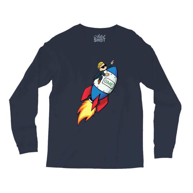 Run Gme Gamestock Long Sleeve Shirts by giokorek | Artistshot