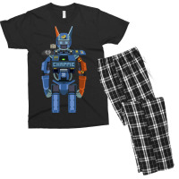 Chappie Flat Fanart Men's T-shirt Pajama Set | Artistshot