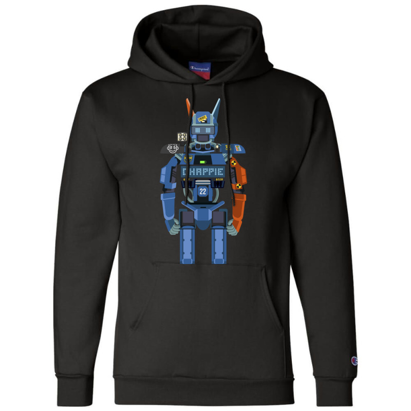 Chappie Flat Fanart Champion Hoodie | Artistshot