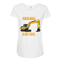 Construction Worker Excavator Driver Men Maternity Scoop Neck T-shirt | Artistshot