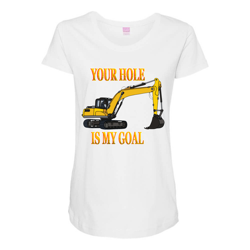 Construction Worker Excavator Driver Men Maternity Scoop Neck T-shirt by Kaydestx | Artistshot