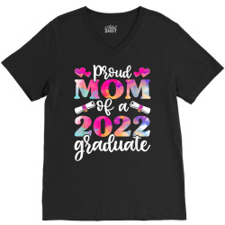 womens proud mom of 2022 graduate shirts, funny graduation t shirt V-Neck Tee | Artistshot