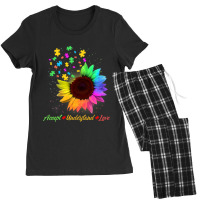 Sunflower Autism Awareness Day Accept Understand Love Women's Pajamas Set | Artistshot