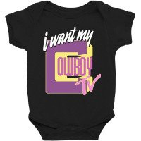 I Want My Cowboy Tv Baby Bodysuit | Artistshot