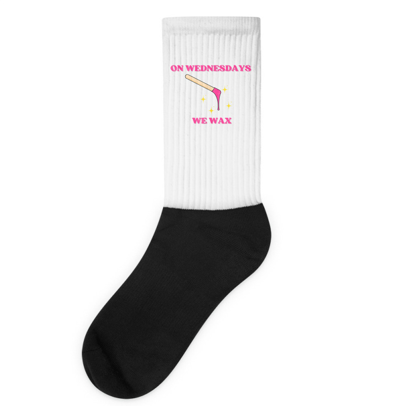 On Wednesdays We Wax Esthetician Aesthetician Skincare T Shirt Socks | Artistshot