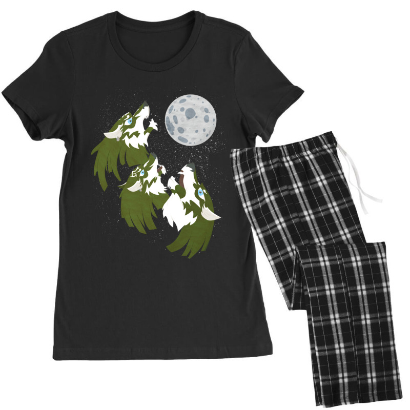 Three Wolf Link Moon Women's Pajamas Set by time5803 | Artistshot