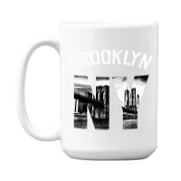 Brooklyn New York Skyline Hoodie Brooklyn Sweatshirt 15 Oz Coffee Mug | Artistshot