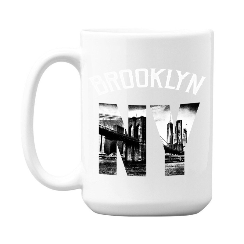 Brooklyn New York Skyline Hoodie Brooklyn Sweatshirt 15 Oz Coffee Mug | Artistshot