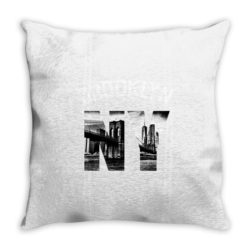 Brooklyn New York Skyline Hoodie Brooklyn Sweatshirt Throw Pillow | Artistshot