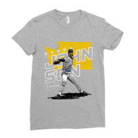 Randy Johnson Player Map Ladies Fitted T-shirt | Artistshot