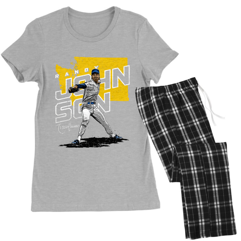 Randy Johnson Player Map Women's Pajamas Set by kr205 | Artistshot