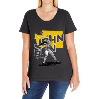 Randy Johnson Player Map Ladies Curvy T-shirt | Artistshot