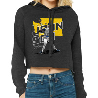 Randy Johnson Player Map Cropped Hoodie | Artistshot