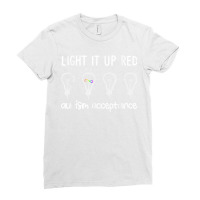 Wear Red Instead Autism Acceptance In April 2022 T Shirt Ladies Fitted T-shirt | Artistshot