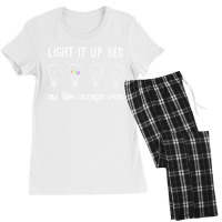 Wear Red Instead Autism Acceptance In April 2022 T Shirt Women's Pajamas Set | Artistshot