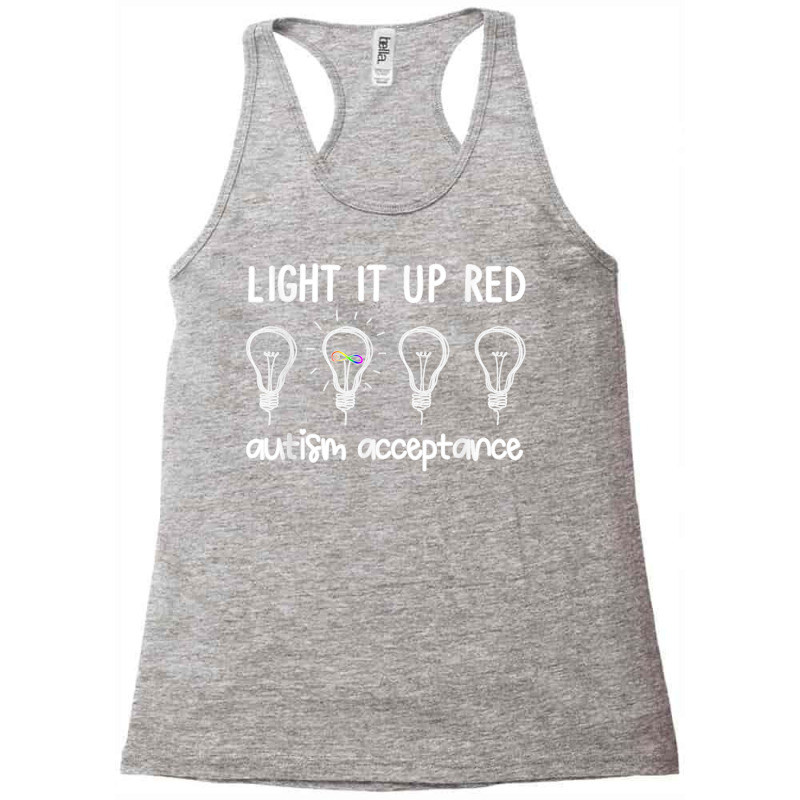 Wear Red Instead Autism Acceptance In April 2022 T Shirt Racerback Tank by James William | Artistshot