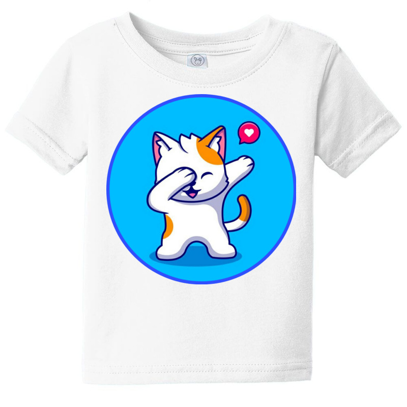 Cute Cat Dabbing Cartoon Baby Tee by vasu4christ | Artistshot