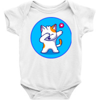 Cute Cat Dabbing Cartoon Baby Bodysuit | Artistshot