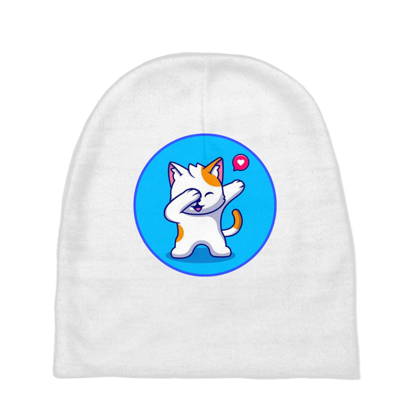 Cute Cat Dabbing Cartoon Baby Beanies by vasu4christ | Artistshot