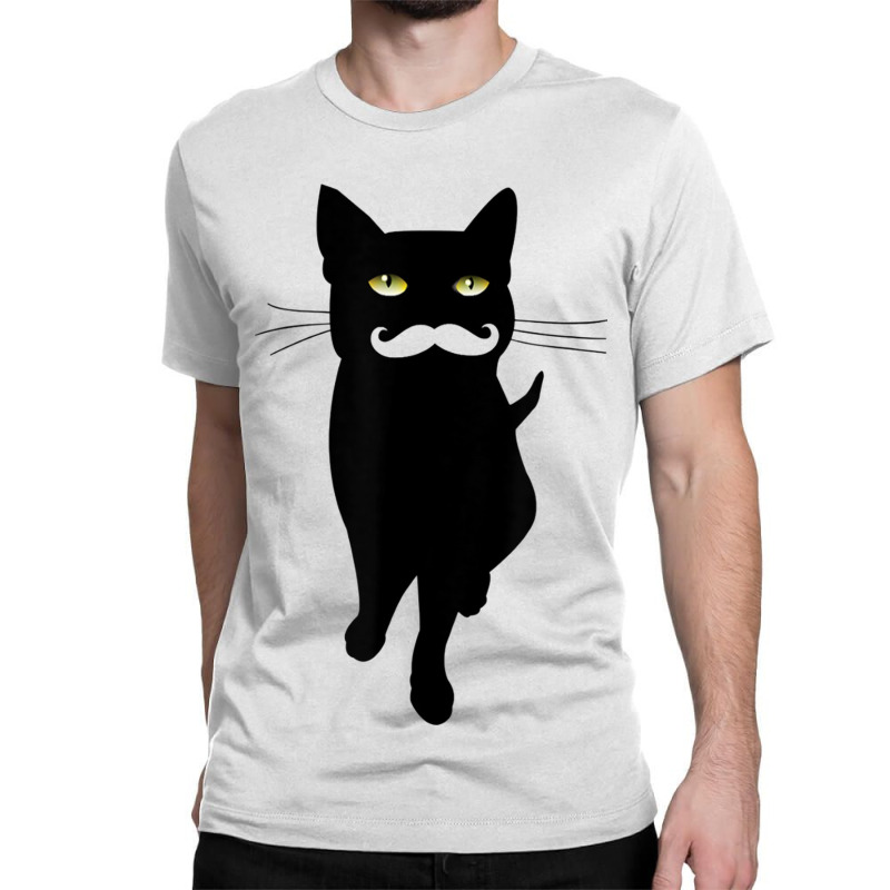 Moustache Cat Classic T-shirt | Artistshot