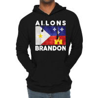 Allons Brandon Louisiana Acadiana Flag Lafayette T Shirt Lightweight Hoodie | Artistshot