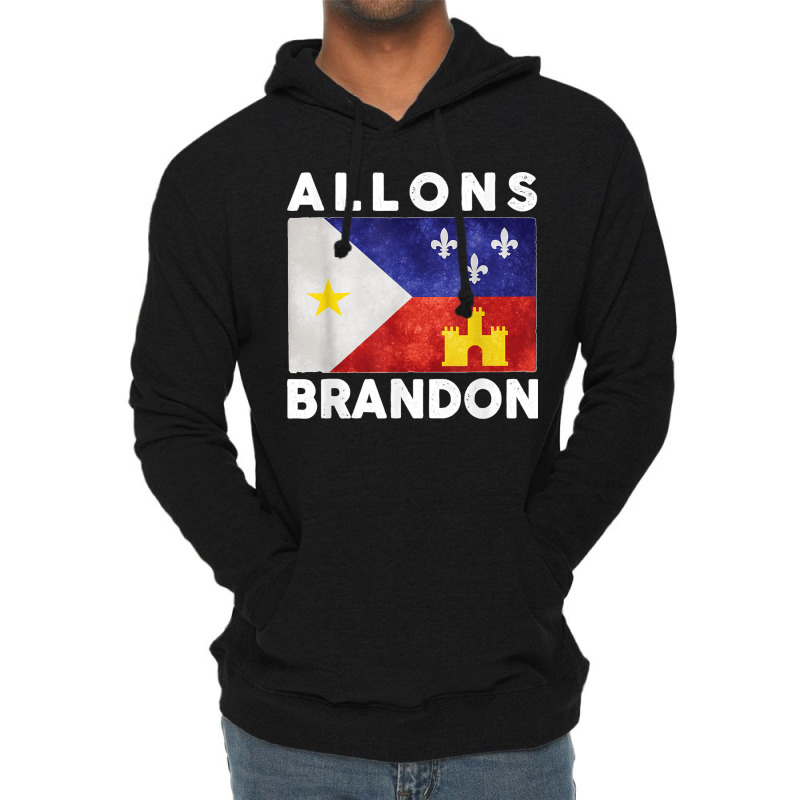 Allons Brandon Louisiana Acadiana Flag Lafayette T Shirt Lightweight Hoodie | Artistshot