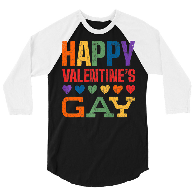 Lgbt Couples Valentines Day 3/4 Sleeve Shirt | Artistshot