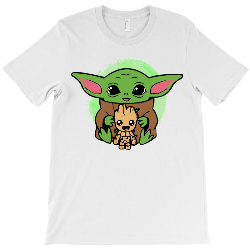 Baby Yoda And Wood T-shirt | Artistshot