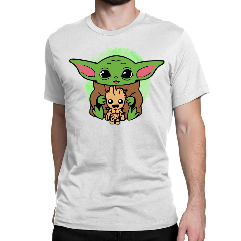 Baby Yoda And Wood Classic T-shirt | Artistshot