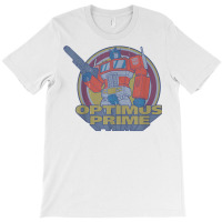 Transformers Optimus Prime Retro Portrait T Shirt T-shirt | Artistshot