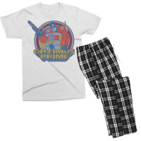 Transformers Optimus Prime Retro Portrait T Shirt Men's T-shirt Pajama Set | Artistshot