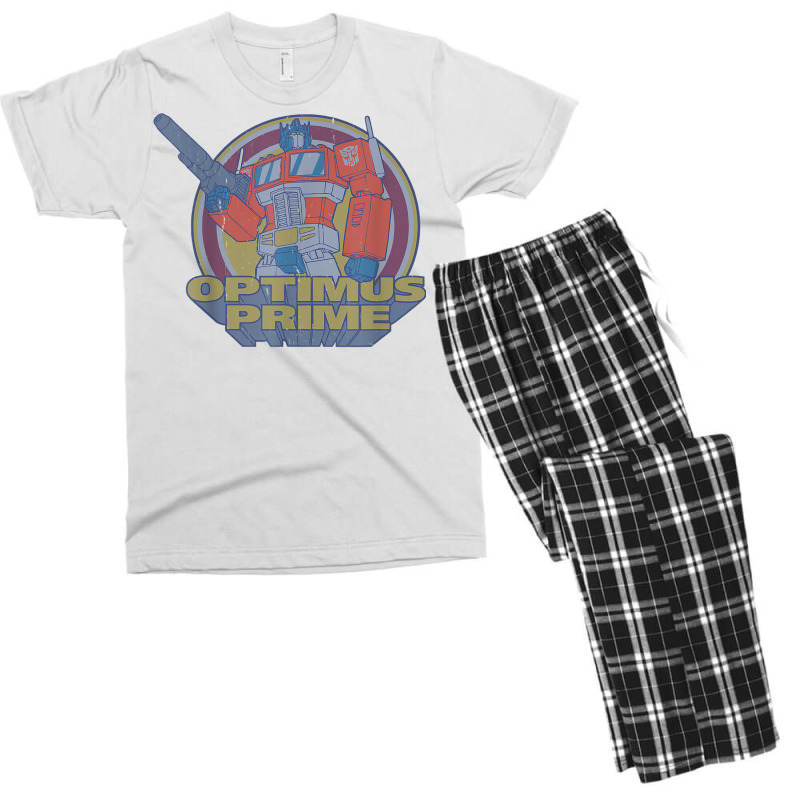 Transformers Optimus Prime Retro Portrait T Shirt Men's T-shirt Pajama Set by puawhla | Artistshot