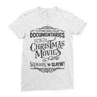 It's Either Serial Killer Documentaries Ladies Fitted T-shirt | Artistshot