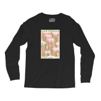 Flower Market - White Flower Amsterdam Long Sleeve Shirts | Artistshot