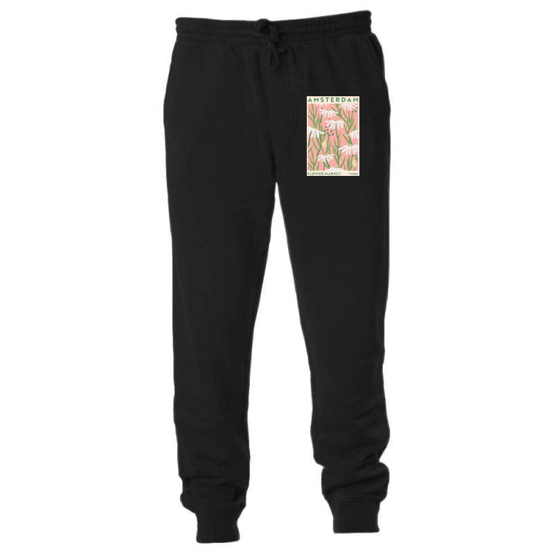 Flower Market - White Flower Amsterdam Unisex Jogger by DorothyDecker | Artistshot