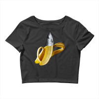 Chihuahua Dog In Banana Fruits T  Shirt Trout Fish Banana Fruits T  Sh Crop Top | Artistshot