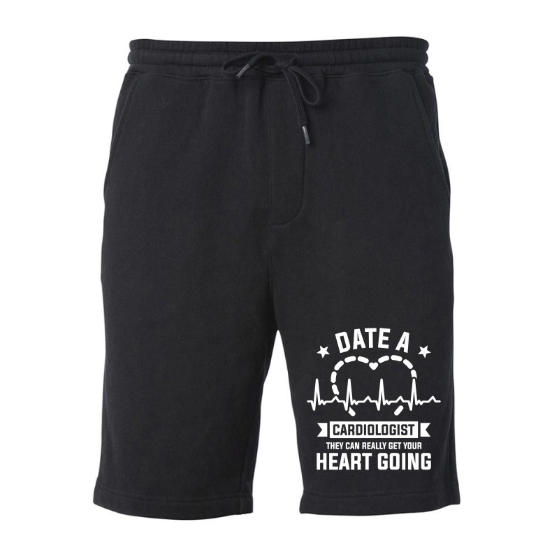 Date A Cardiologist They Can Really Get Your Heart Going Premium Fleece Short by PhoebeHaggett | Artistshot